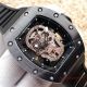 2017 Clone Richard Mille RM 052 Watch Rose Gold pirate Diamond skull Dial Black Rubber  (3)_th.jpg